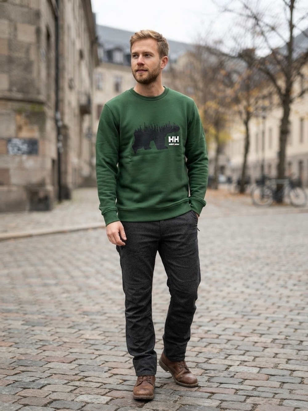 Helly Hansen Sweat Shirt Dark Green XL
